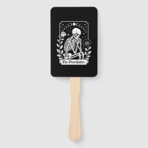 Halloween Dark Gothic Skeleton Overthinker Hand Fan