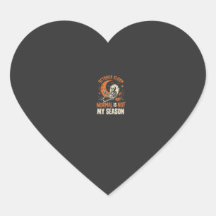 Halloween Dark Humour Skeleton Mood Heart Sticker