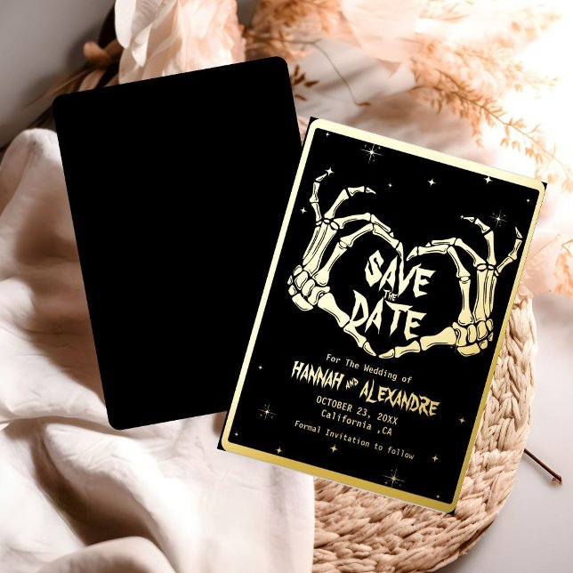 Halloween Dark Moody Gothic Wedding Save The Date (Creator Uploaded)