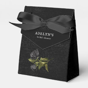 Halloween Dark Rose Bridal Shower Favour Box