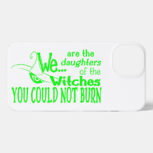 halloween daughters witches could not burn green iPhone 13 case