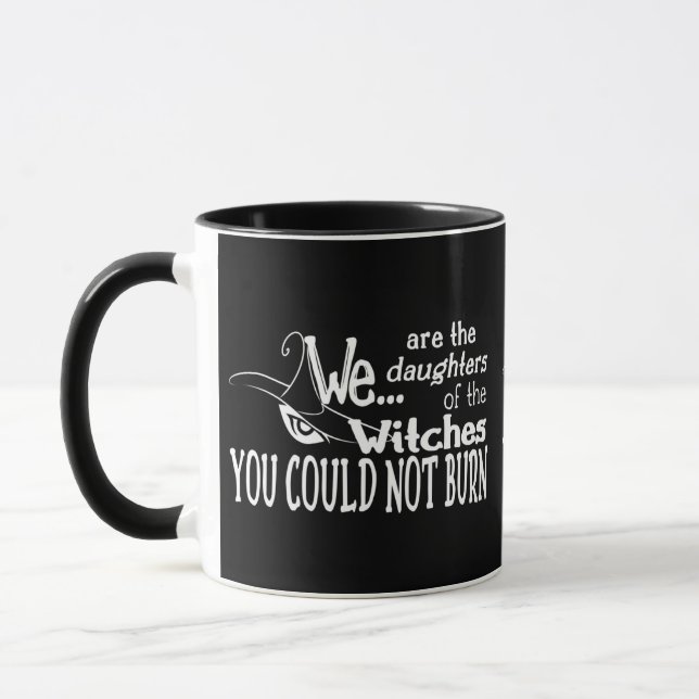 halloween daughters witches could not burn white mug (Left)