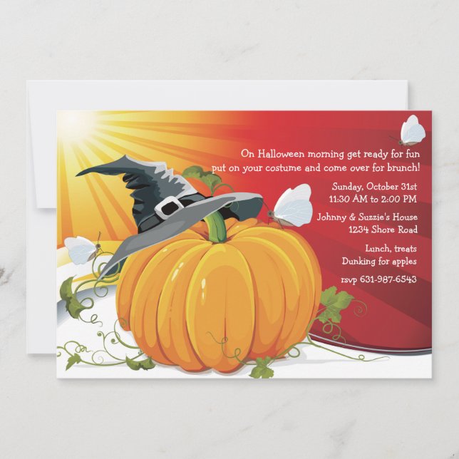 Halloween Dawn Invitation (Front)