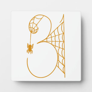 Halloween Day 31 Spider Webs Plaque