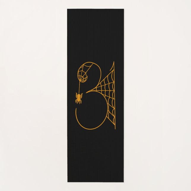 Halloween Day 31 Spider Webs Yoga Mat (Front)