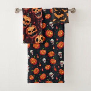 Halloween Day Bath Towel Set