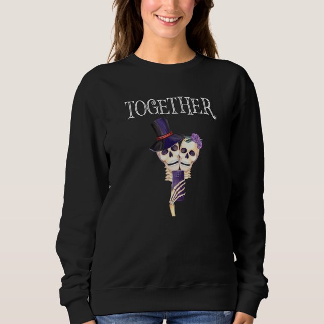 Halloween Day Of Dead Couples Matching Group Sugar Sweatshirt (Front)