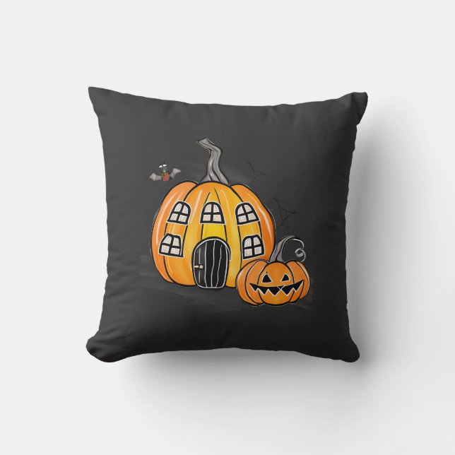 halloween day pumpkin cushion (Front)