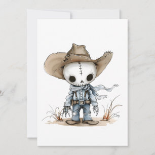 Halloween Day skull funny Invitation