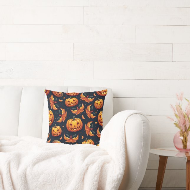 Halloween day Throw Pillow (Couch)