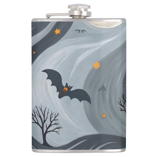 Halloween Death Night Hip Flask (Front)