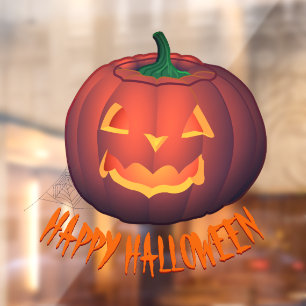 Halloween Decals Personalised Pumpkin Window Decal