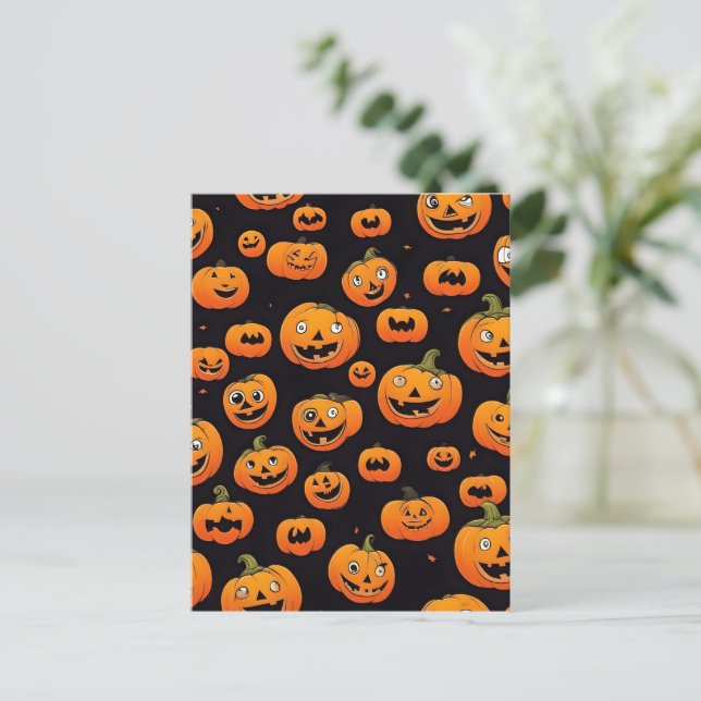 halloween decor design postcard (Standing Front)