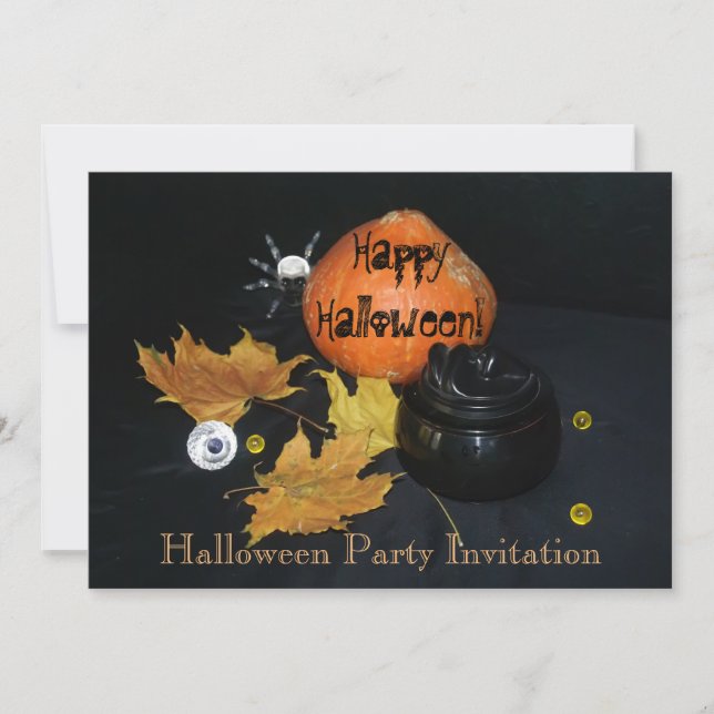 Halloween decor invitation (Front)