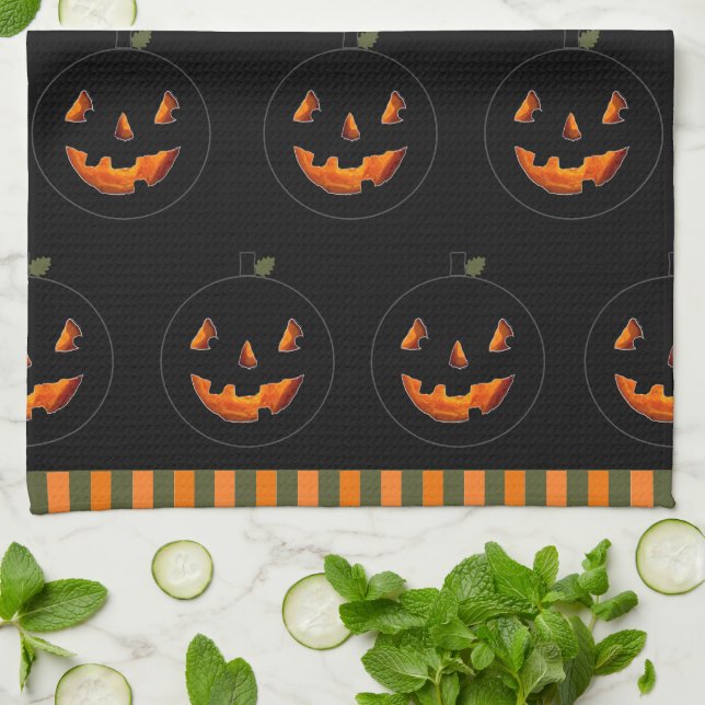 Halloween Decor kitchen towel (Folded)