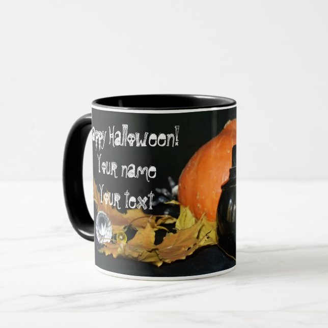 Halloween decor mug (Front Left)