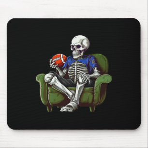 Halloween Decor We Watch Footll Fans Skeleton Easy Mouse Mat