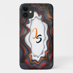 Halloween Decoration Treat or Trick Monogram iPhone 11 Case