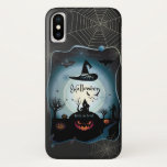 Halloween Decoration Treat or Trick Monster iPhone X Case<br><div class="desc">Halloween. Halloween Party Decoration. Treat or Trick Characters,  31 October Halloween Magic Night Forest,  Pumpkin Face,  Halloween Magic Witch Woman,  Spider Web,  Scary,  Monster,  Black Cat,  Bat. Illustration Hand Drawn Cartoon Paper Art,  Cut paper Handmade style. Electronics > Phone Cases & Accessories > iPhone Cases > iPhone X Cases</div>