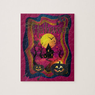 Halloween Decoration Treat or Trick Monster Jigsaw Puzzle