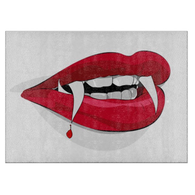 Halloween Decorative Glass Cutting Board/Teeth Board (Front)