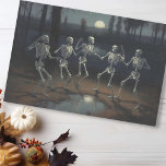 Halloween Decoupage Dancing Skeletons  Tissue Paper<br><div class="desc">This design may be personalised by choosing the Edit Design option. You may also transfer onto other items. Contact me at colorflowcreations@gmail.com or use the chat option at the top of the page if you wish to have this design on another product or need assistance with this design. See more...</div>