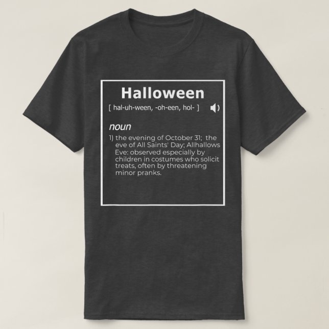Halloween Definition 3511 T-Shirt (Design Front)