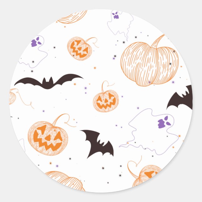 Halloween Delights Classic Round Sticker (Front)