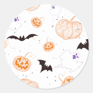 Halloween Delights Classic Round Sticker