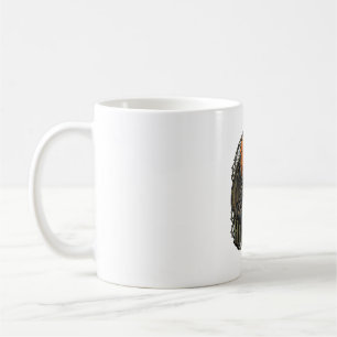 Halloween Demon Nun Crown Wings Orange Moon_1 Coffee Mug