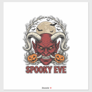 Halloween Demon Shirt with Vintage Engraving Pumpk