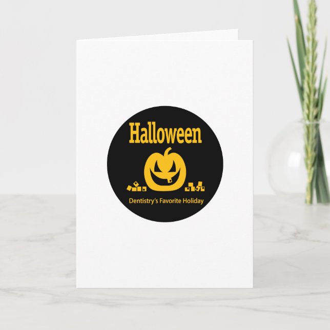 Halloween Dentistry's Favourite Holiday Card (Front)