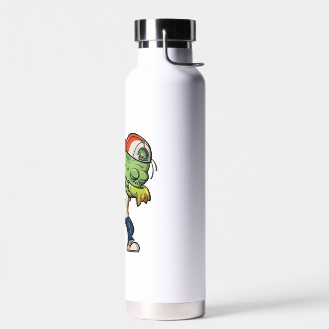 Halloween Design for Baseball Lovers Water Bottle (Left)