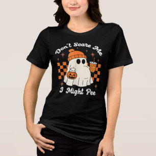 Halloween Design for Pregnant Women Maternity  Tri-Blend Shirt