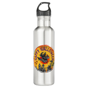 Halloween Design Happy Halloween Witch 710 Ml Water Bottle