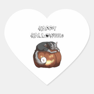 Halloween design heart sticker