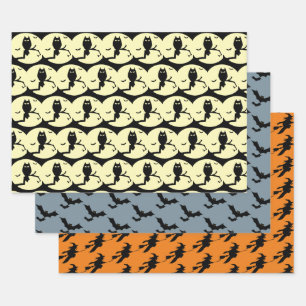 Halloween Design Wrapping Paper Sets