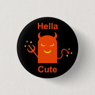 Halloween Devil Hella Cute Demon 3 Cm Round Badge