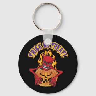 Halloween Devil Skul Key Ring