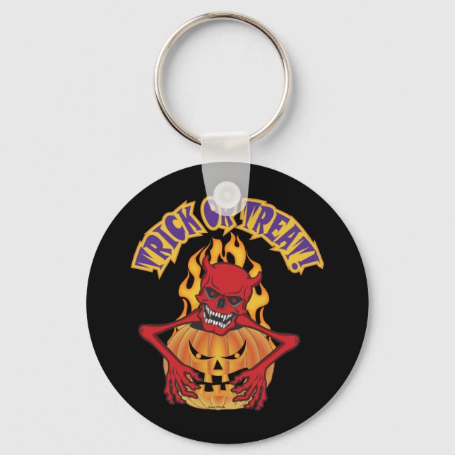 Halloween Devil Skul Key Ring (Front)