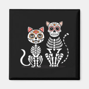 Halloween Dia de los Muertos Sugar Skull Skeleton Magnet