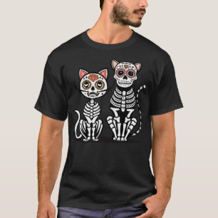 Halloween Dia de los Muertos Sugar Skull Skeleton  T-Shirt