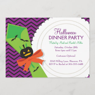 Halloween Dinner Party Invitation