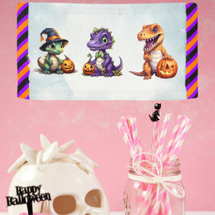 Halloween Dinosaur Dino-Mash Party Banner