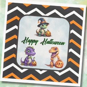 Halloween Dinosaur Dino-Mash Party Napkin