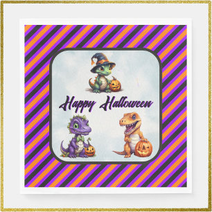 Halloween Dinosaur Dino-Mash Party Napkin