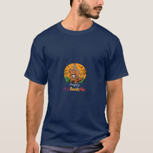 Halloween Dinosaur Happy Hallothanksmas T Rex Than T-Shirt