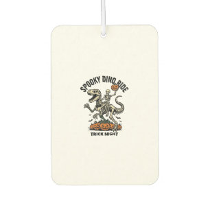 Halloween Dinosaur Skeleton Vintage Trick Ride_1 Car Air Freshener