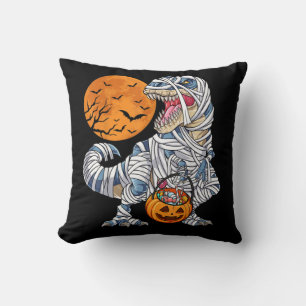 Halloween Dinosaur T rex Mummy Pumpkin Cushion