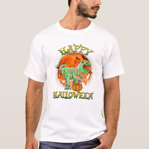 Halloween Dinosaur T Rex Mummy Trick Rawr Treat Co T-Shirt